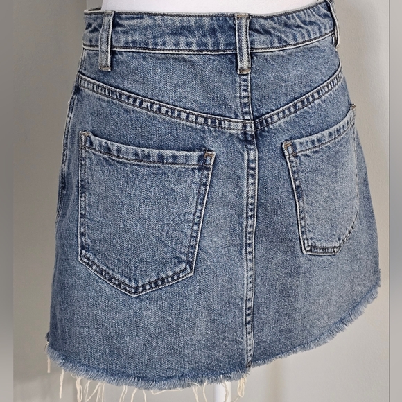 We the Free Zip-Up Denim Mini Skirt Women's Size 25/Size 0-2 - Picture 3 of 9